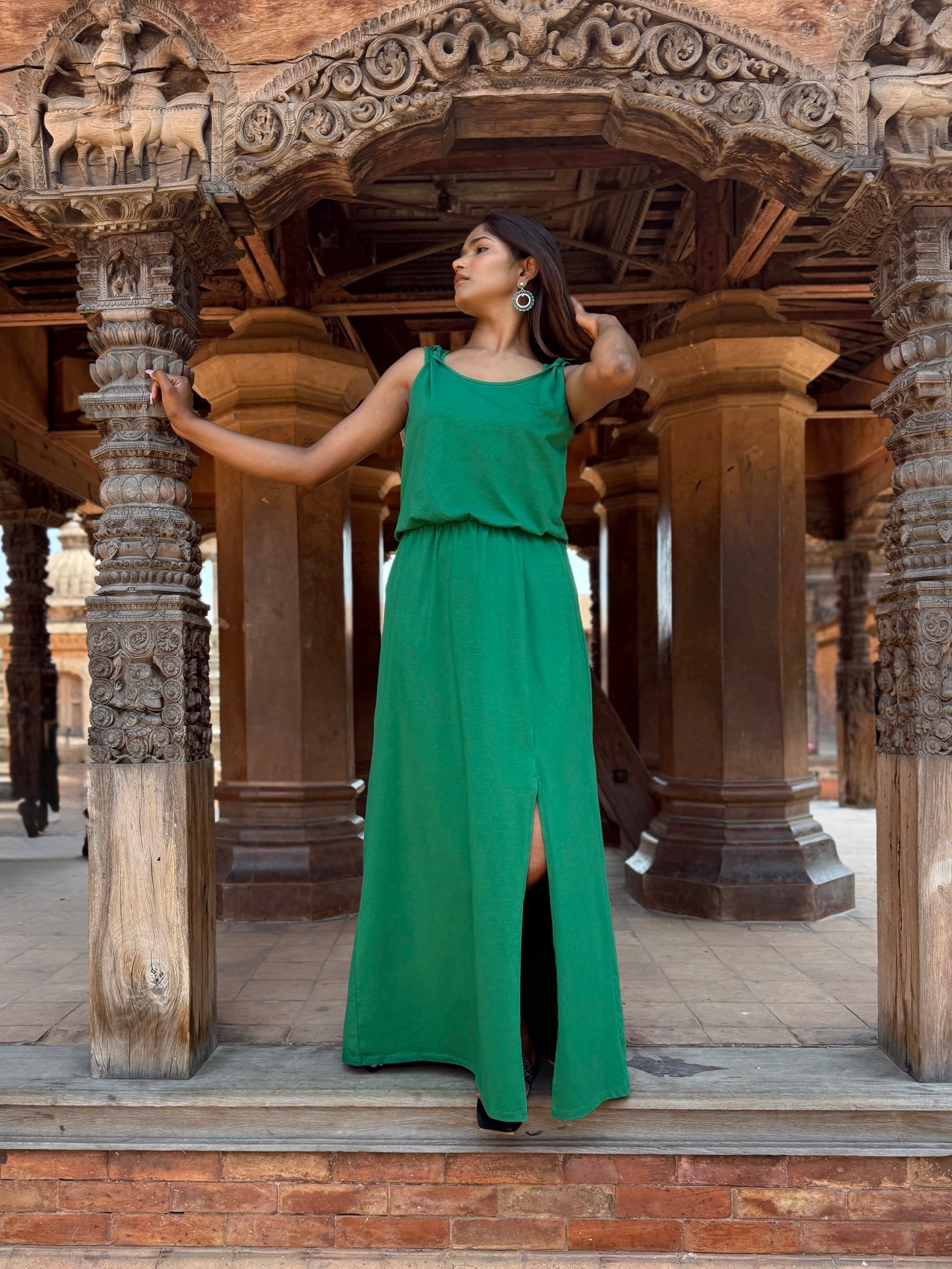 MICHAL dress in Rich Emerald