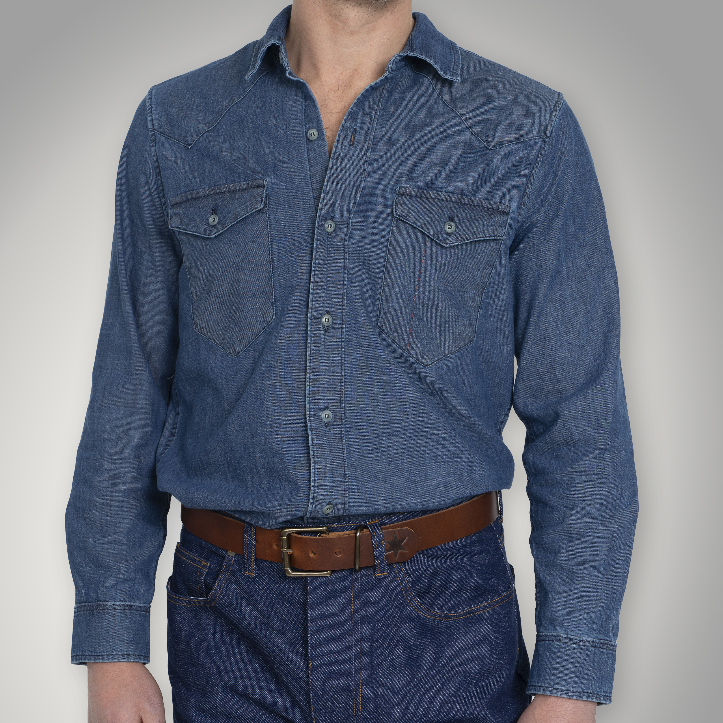 Western Chambray Light Wash