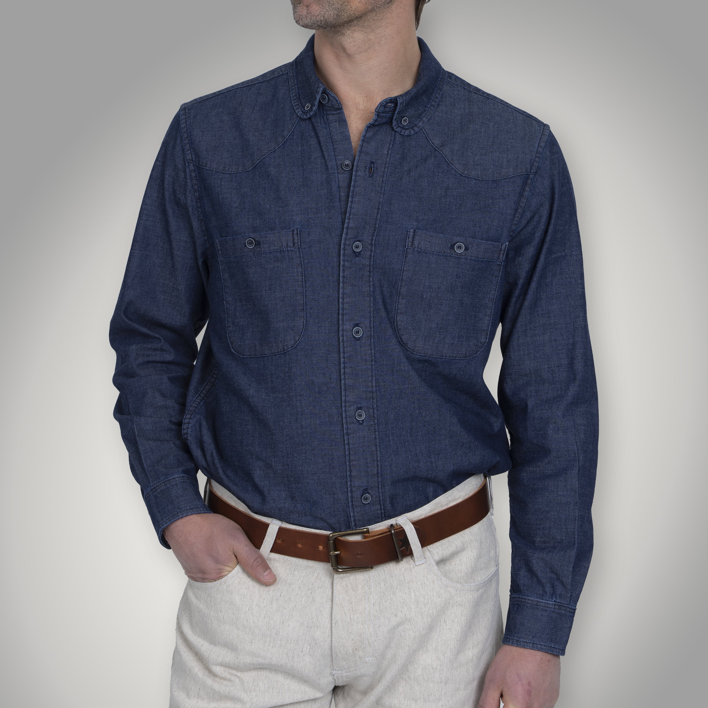 Chicago Club Button Down - Indigo