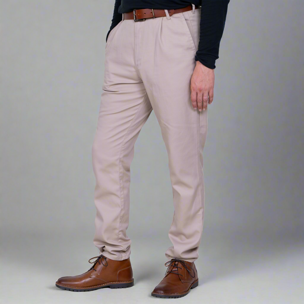 High Rise Chino - Khaki