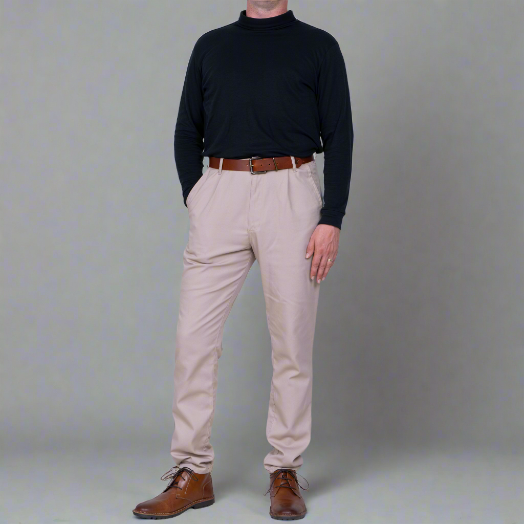 High Rise Chino - Khaki