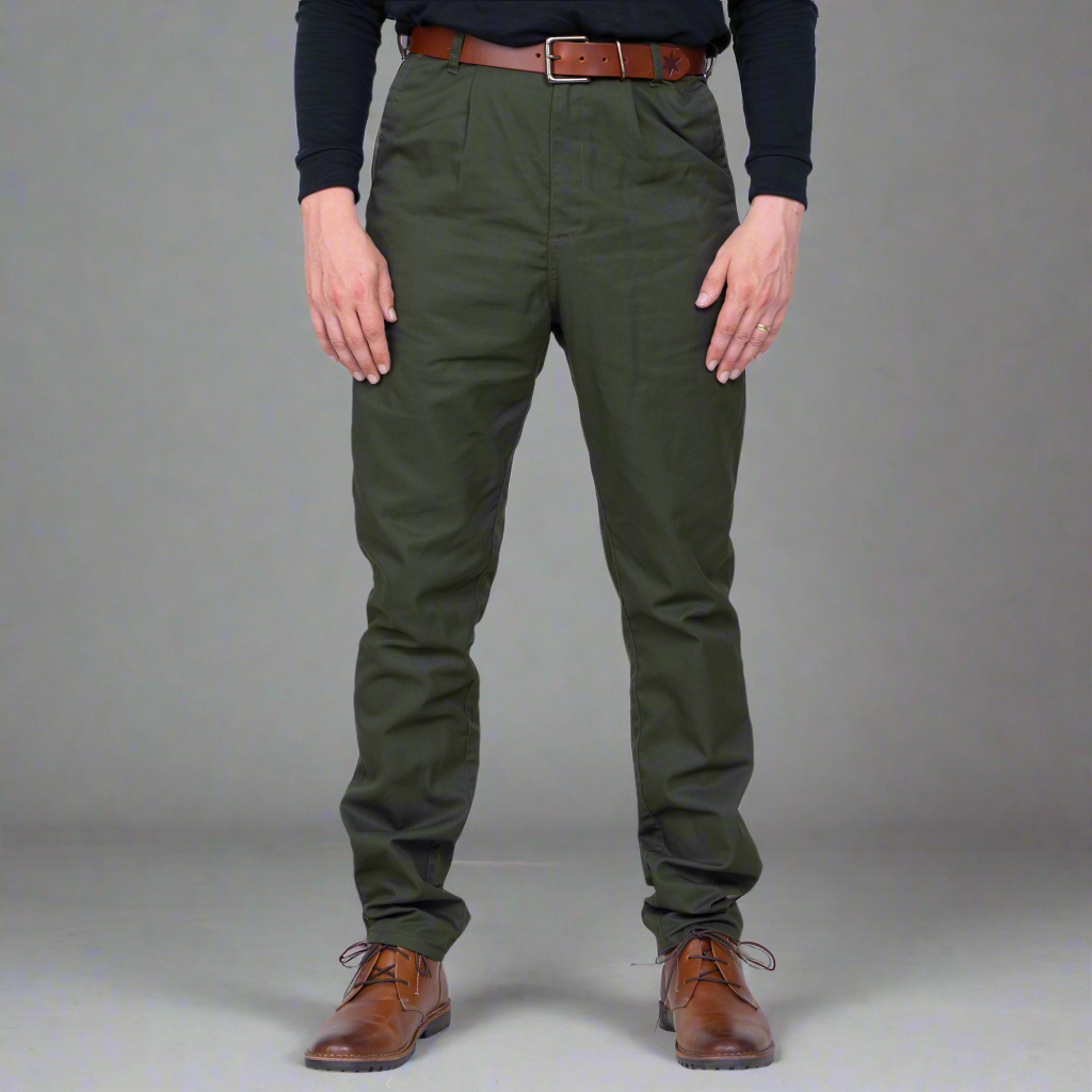 High Rise Chino - Olive