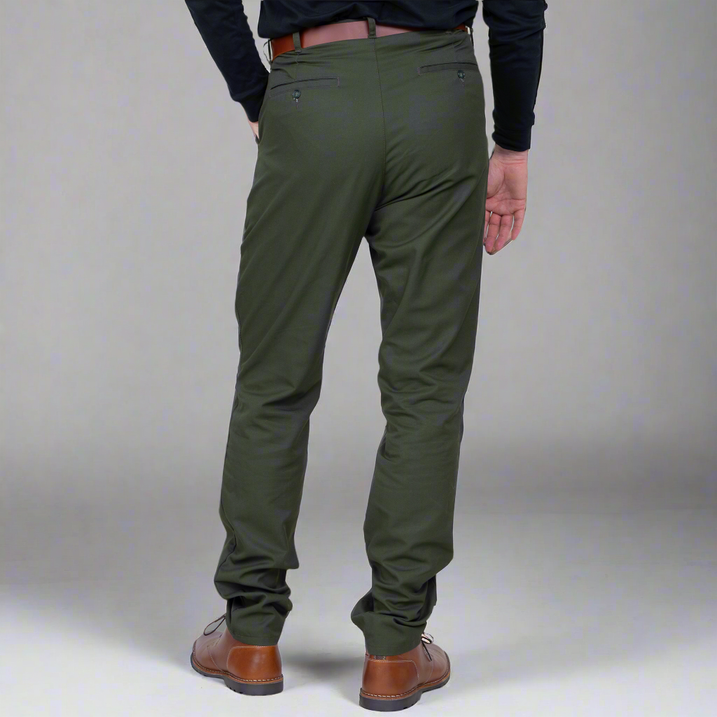 High Rise Chino - Olive