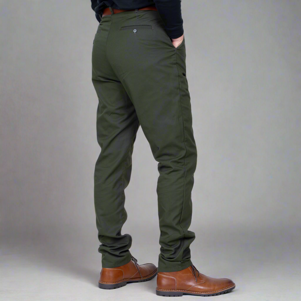 High Rise Chino - Olive