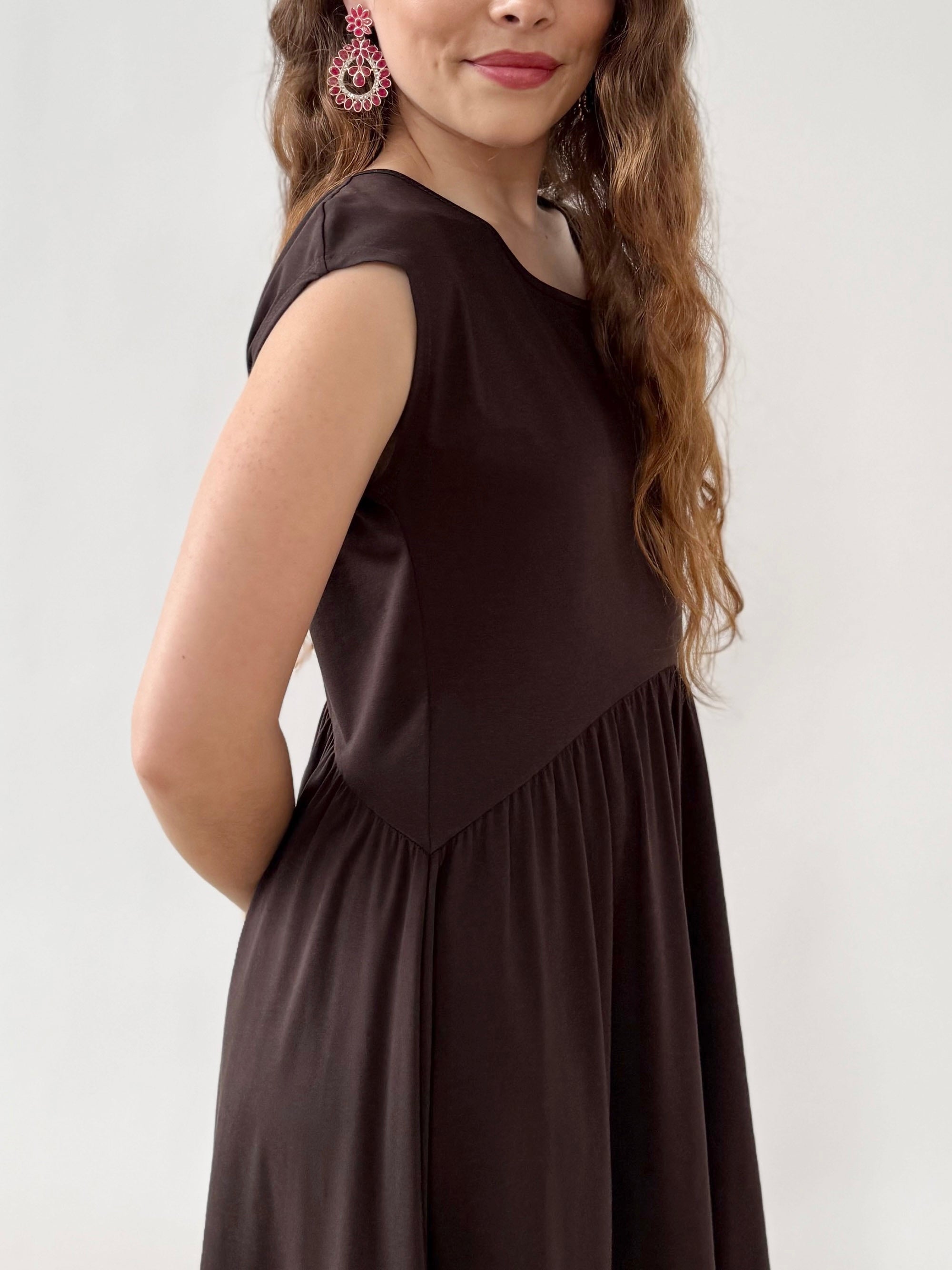 DEBORAH dress in Chocolate Torte