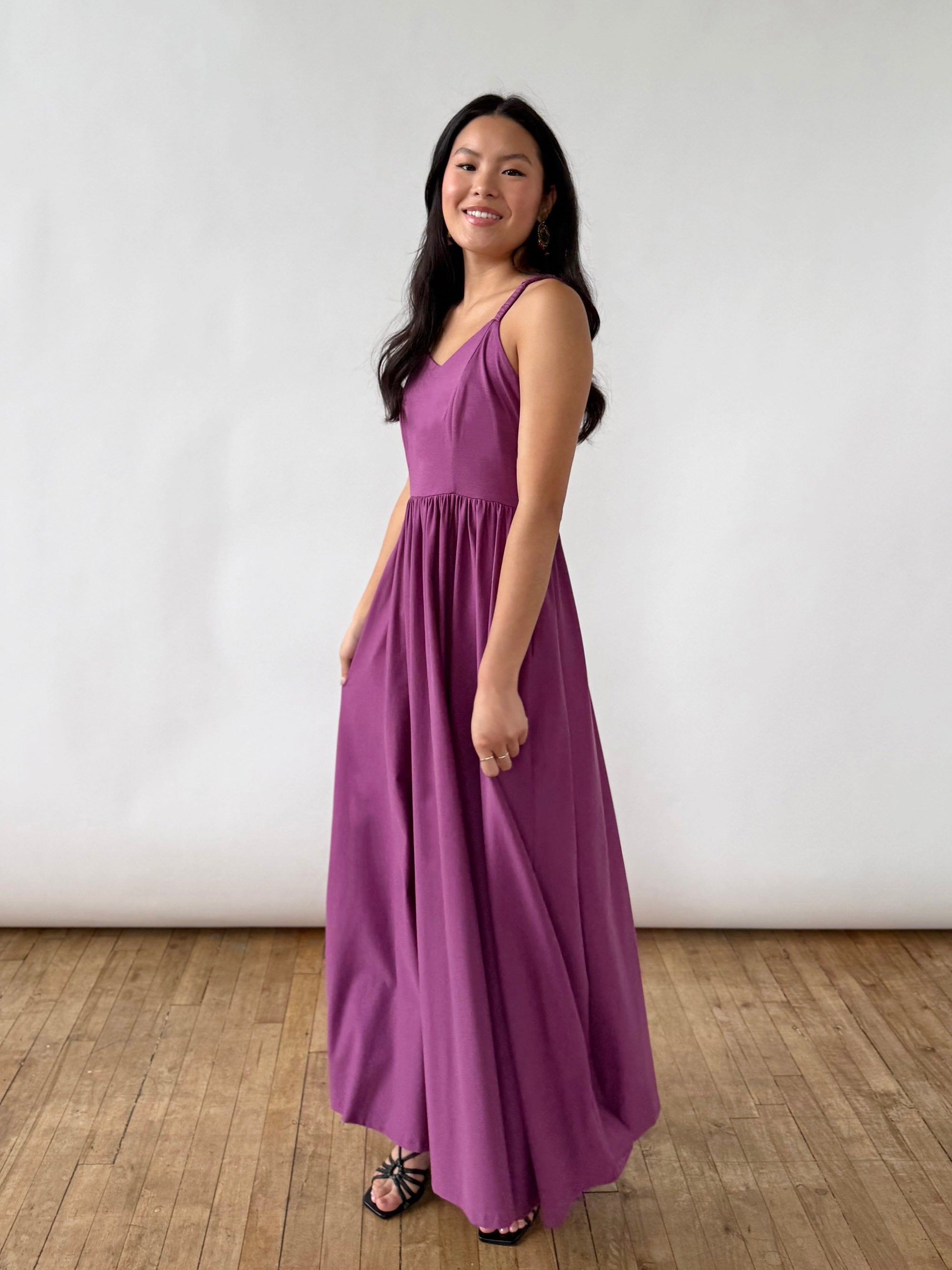 LYDIA dress in Deep Lilac
