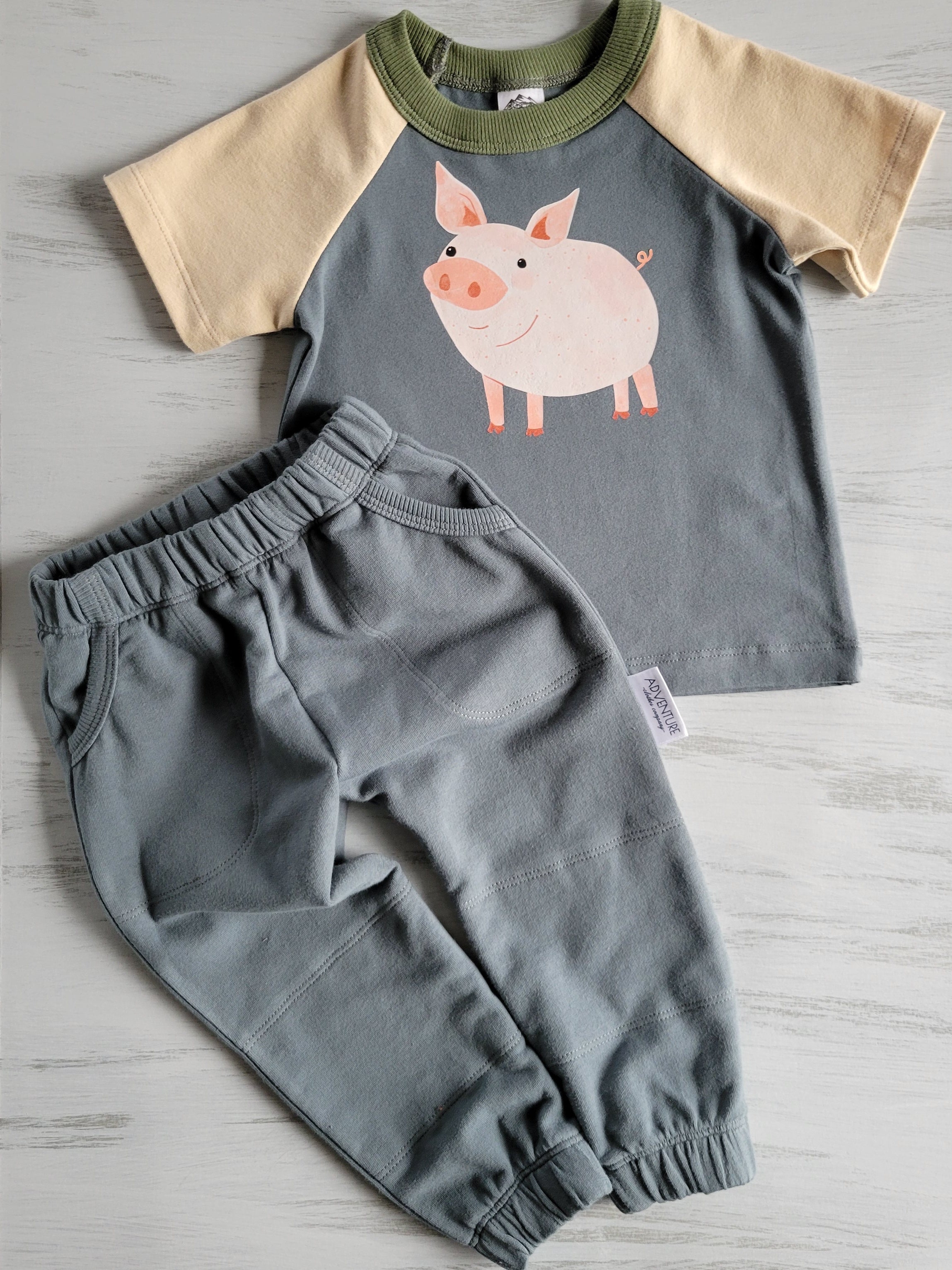 Kids Double Knee Sweats -Organic American Made Cotton