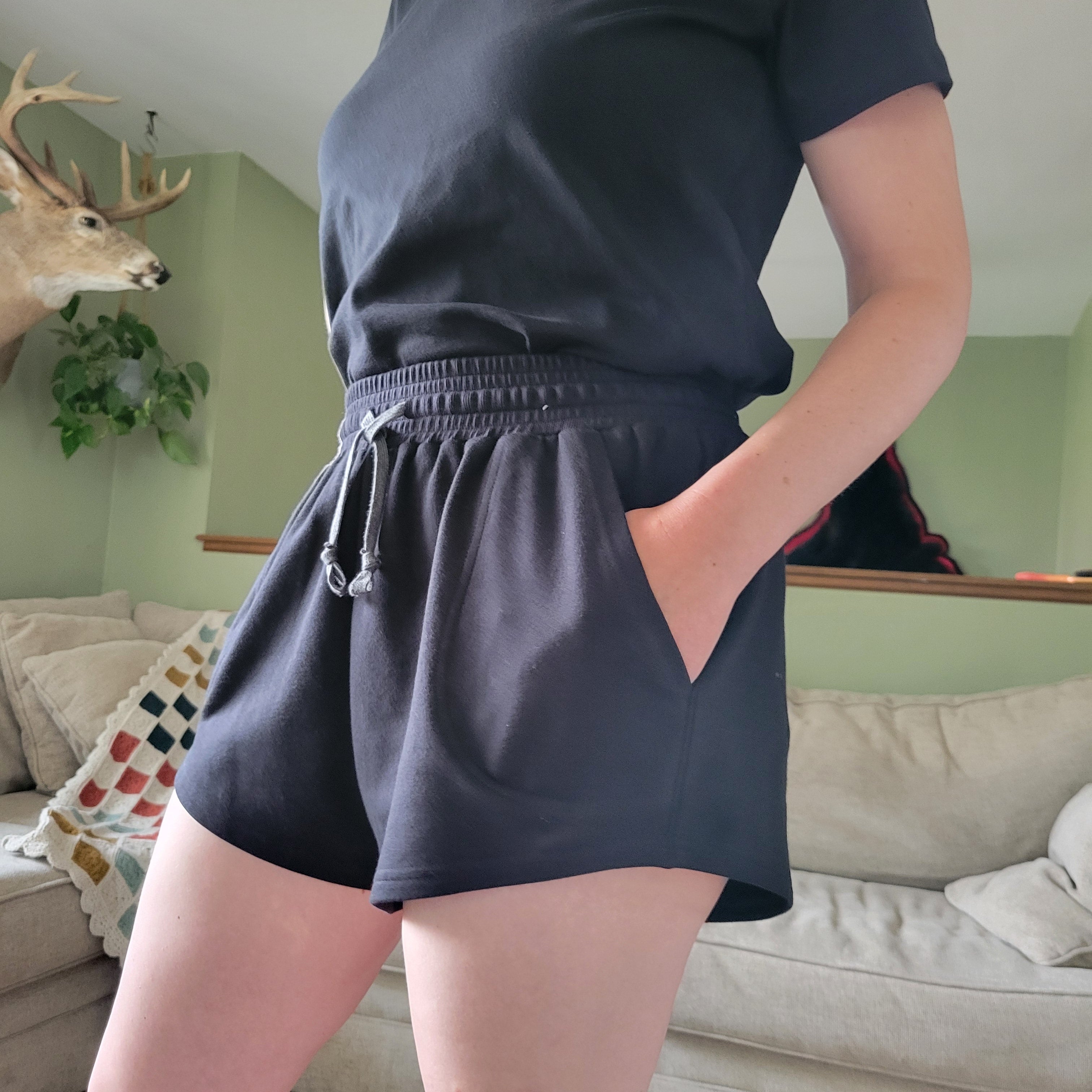 Womens Lounge Set - Shirt & Shorts