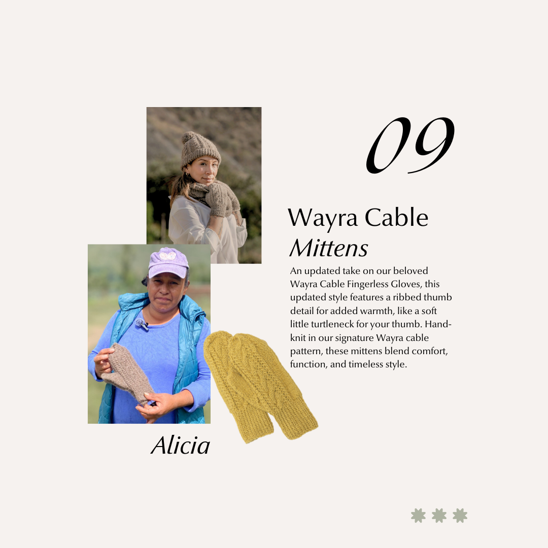 Wayra Cable Mittens
