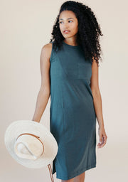 Sophie Tank Jersey Dress - Pine
