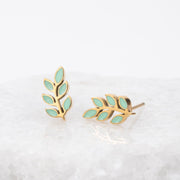 Rowen Stud Earrings in Mint