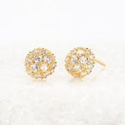 Lustre Bloom Studs in Gold