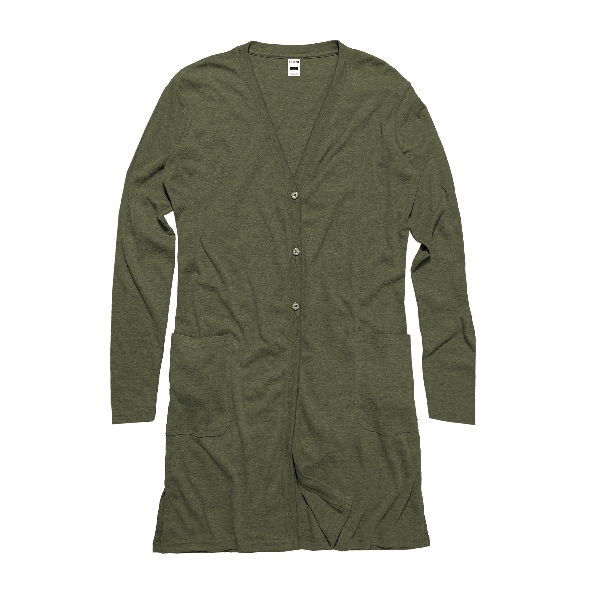 Ladies Eco-Triblend Rib Cardigan