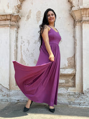 LYDIA dress in Deep Lilac
