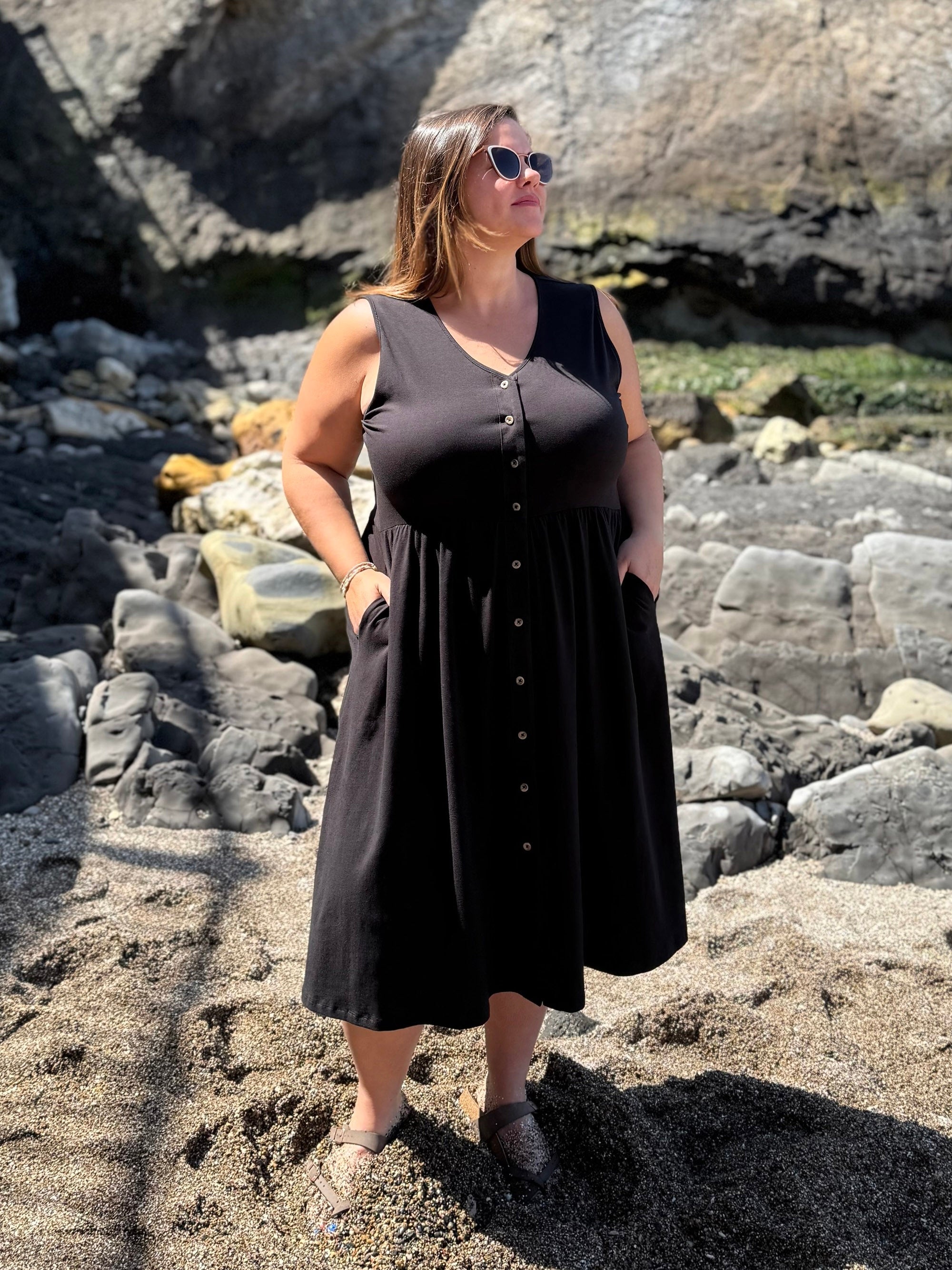 SUNSET dress in Black