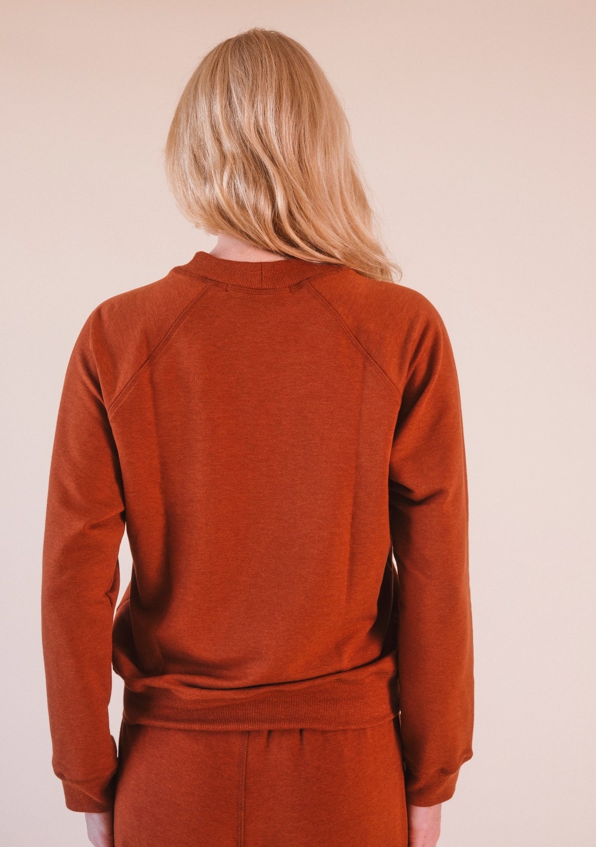 Agnes Raglan Organic Cotton + Tencel™ Sweatshirt - Rust