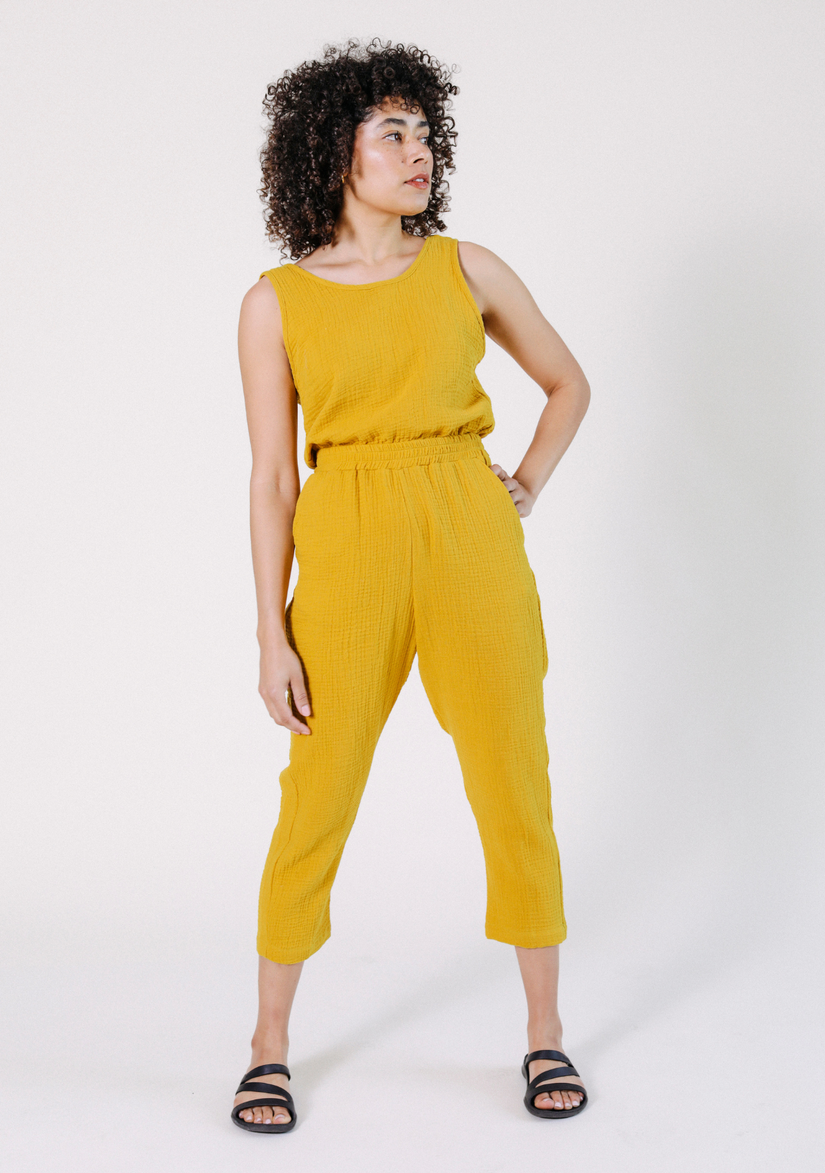 Jameela Organic Cotton Jumpsuit - Golden