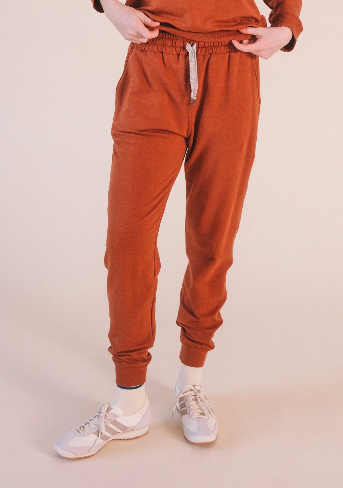 Agnes Organic Cotton + Tencel™ Jogger Pant - Rust