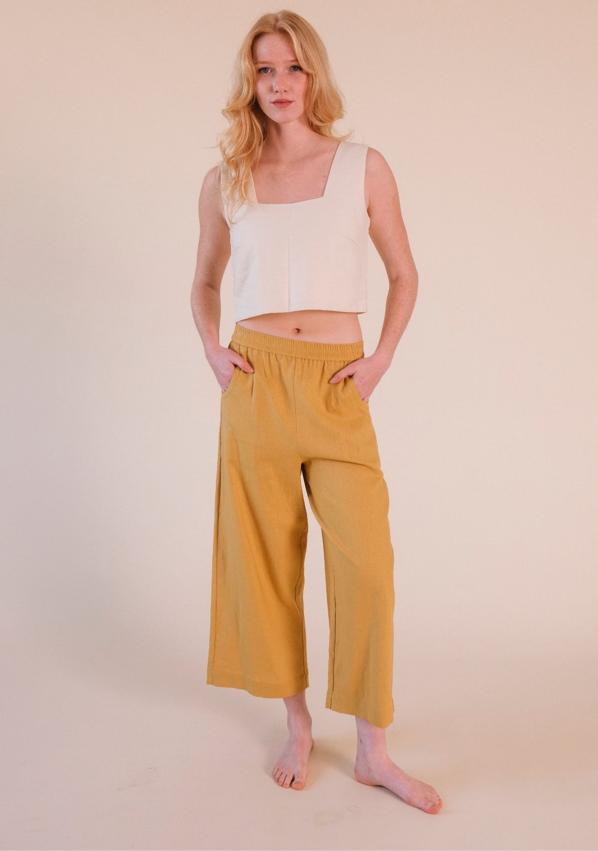 Nin Linen Pant - Golden