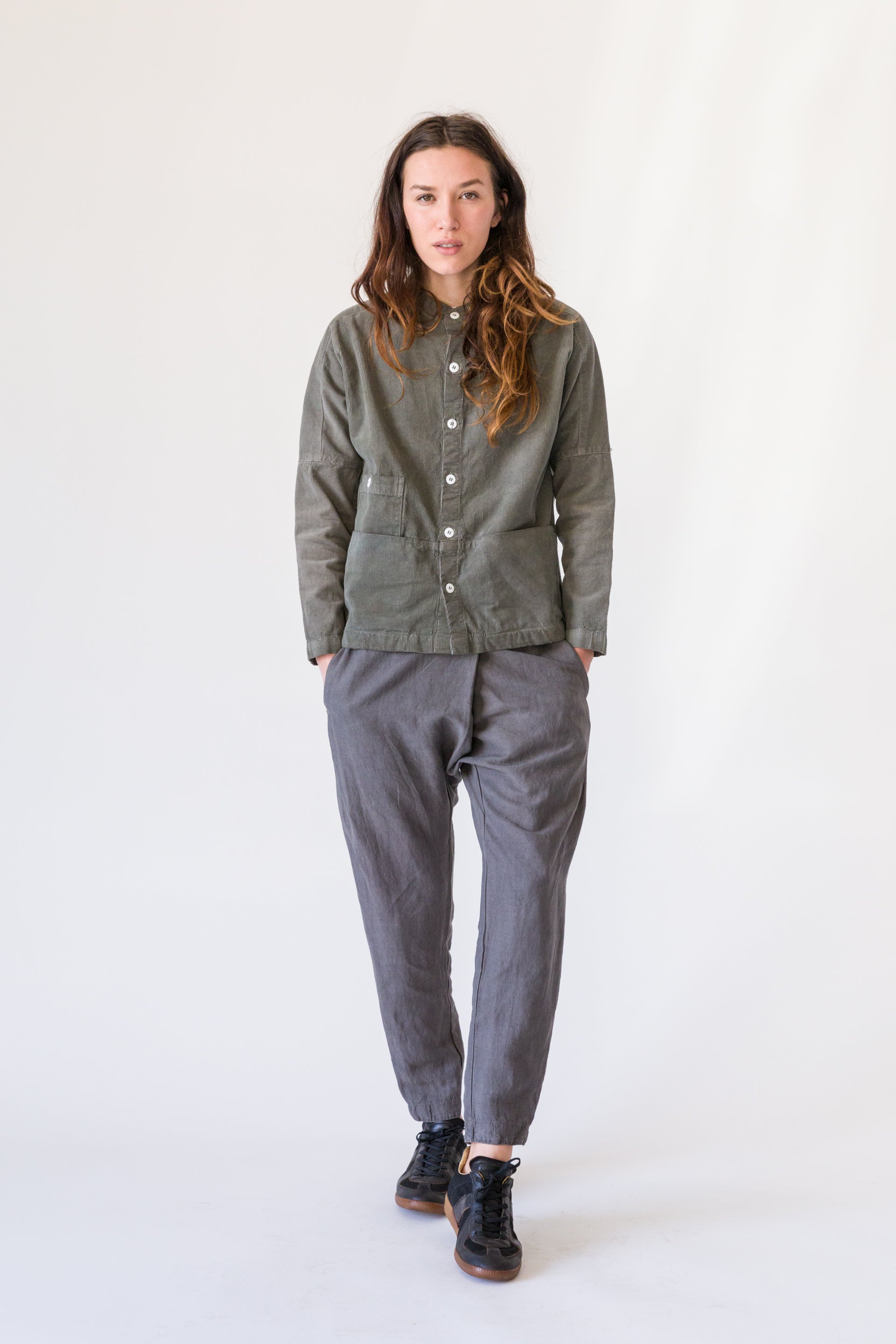 Unisex Raj Corduroy Coat in Tie Dye