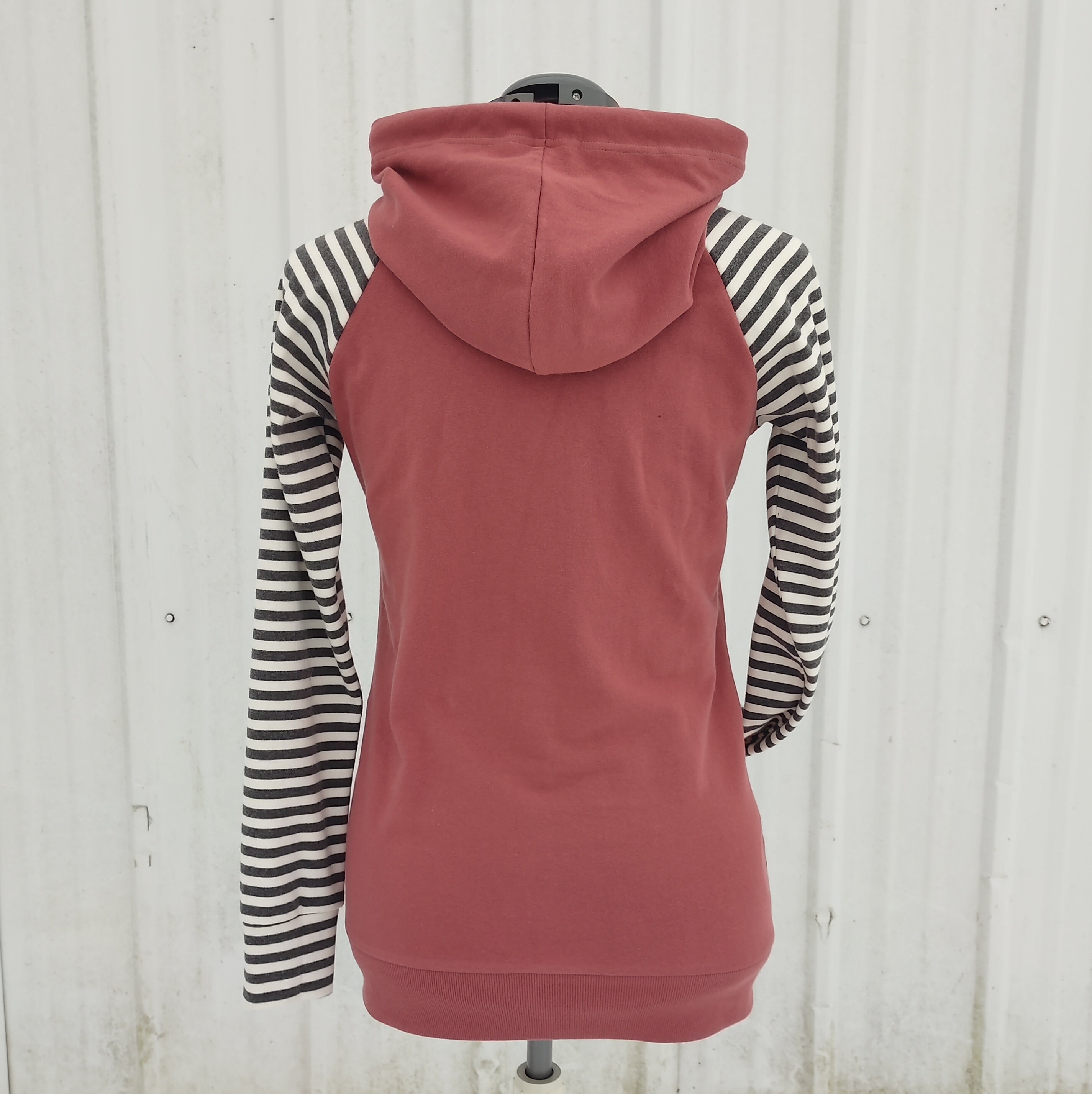 Women's Apple Pink Stripes Hoodie