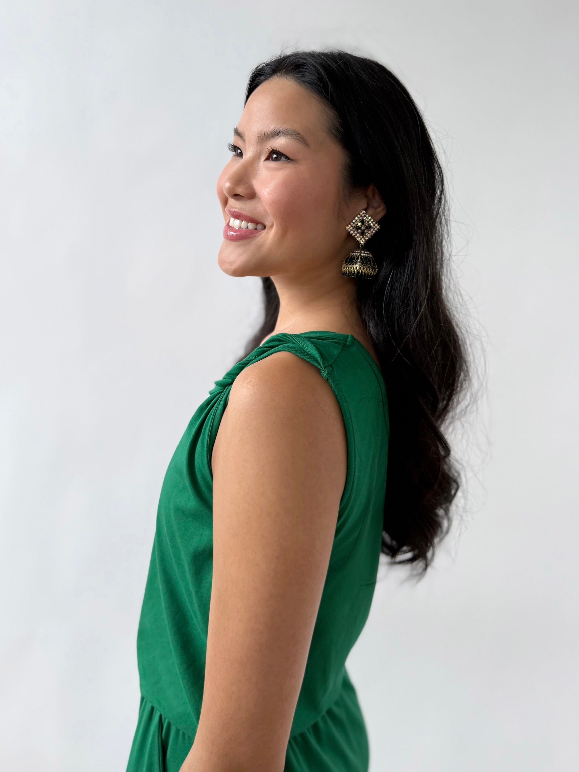 MICHAL dress in Rich Emerald