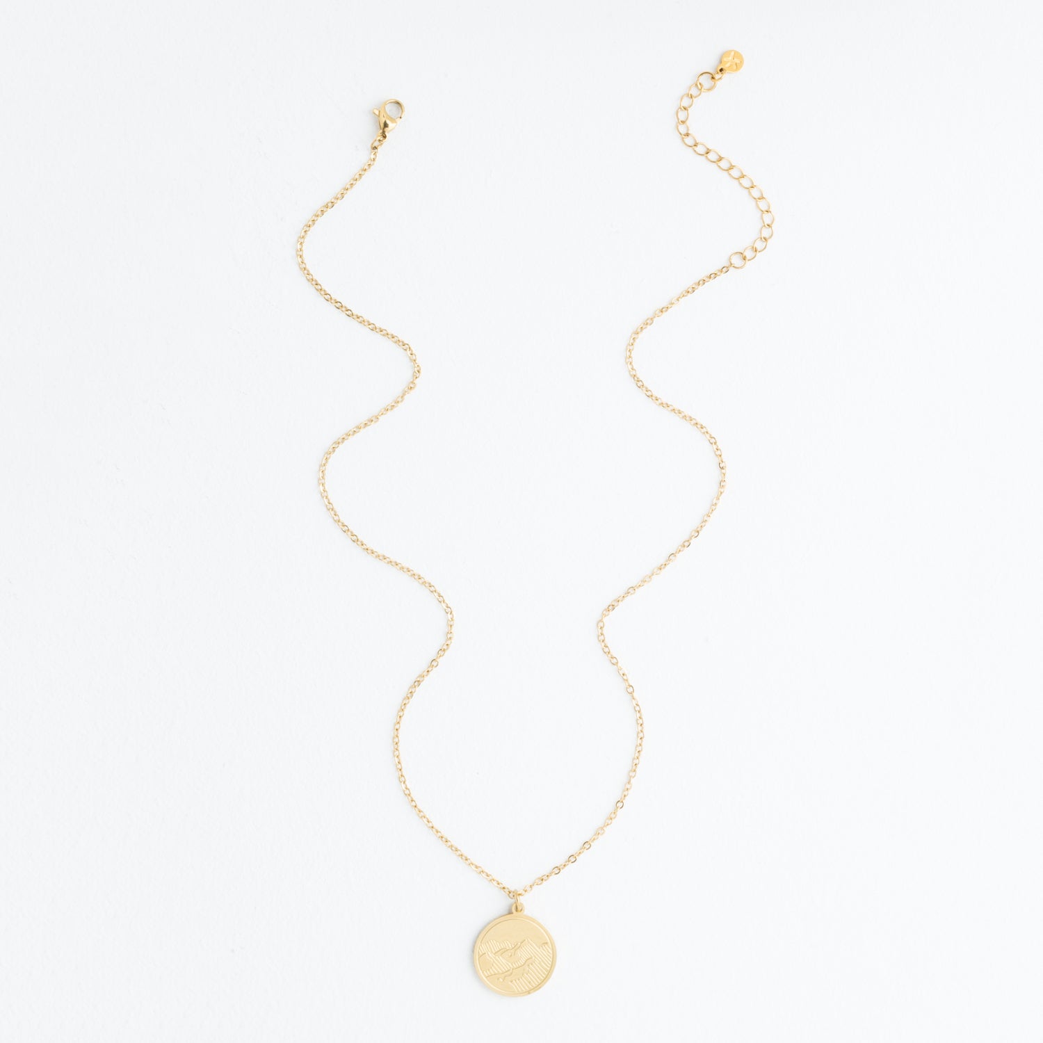 Mountain Adventure Necklace in Gold