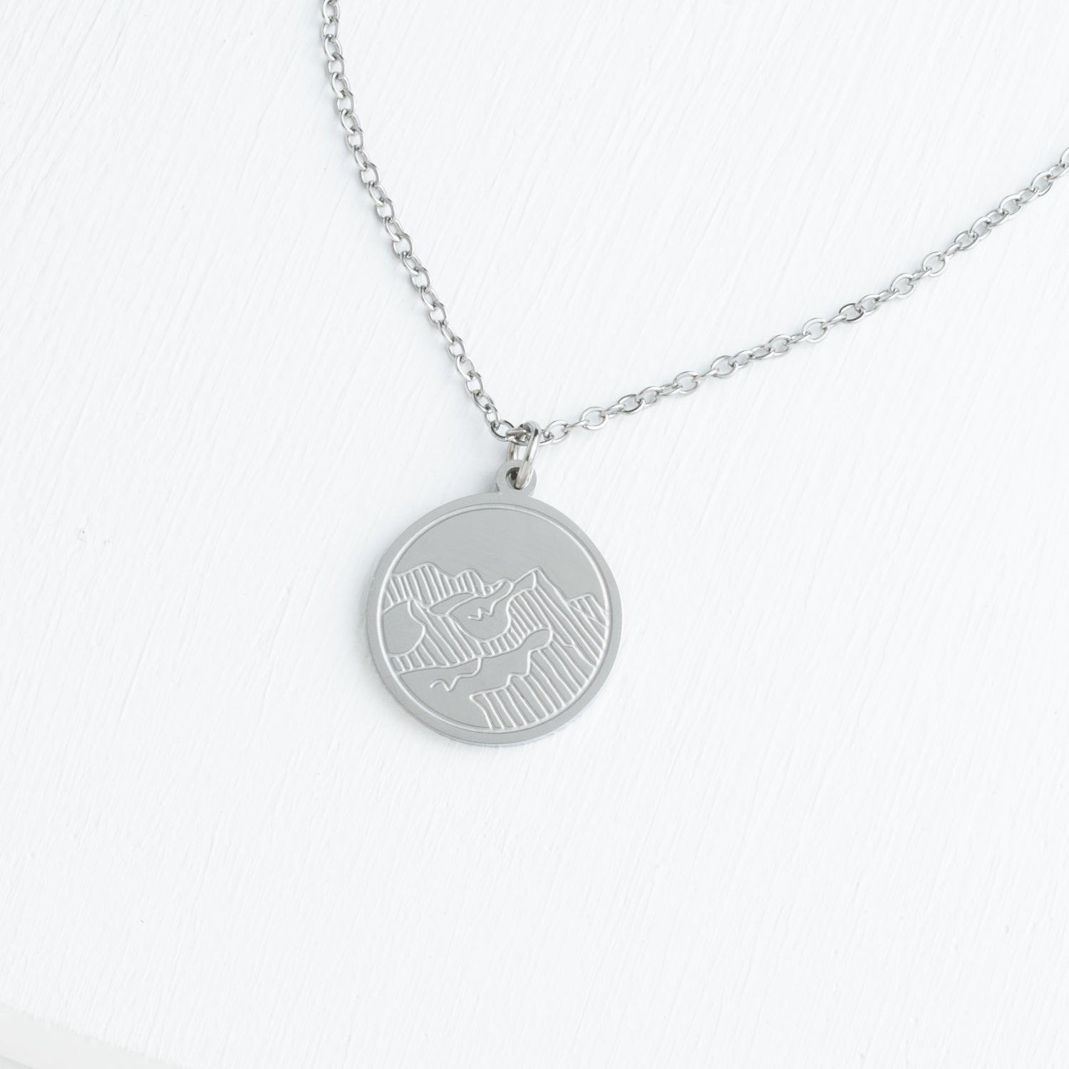 Mountain Adventure Necklace in Silver