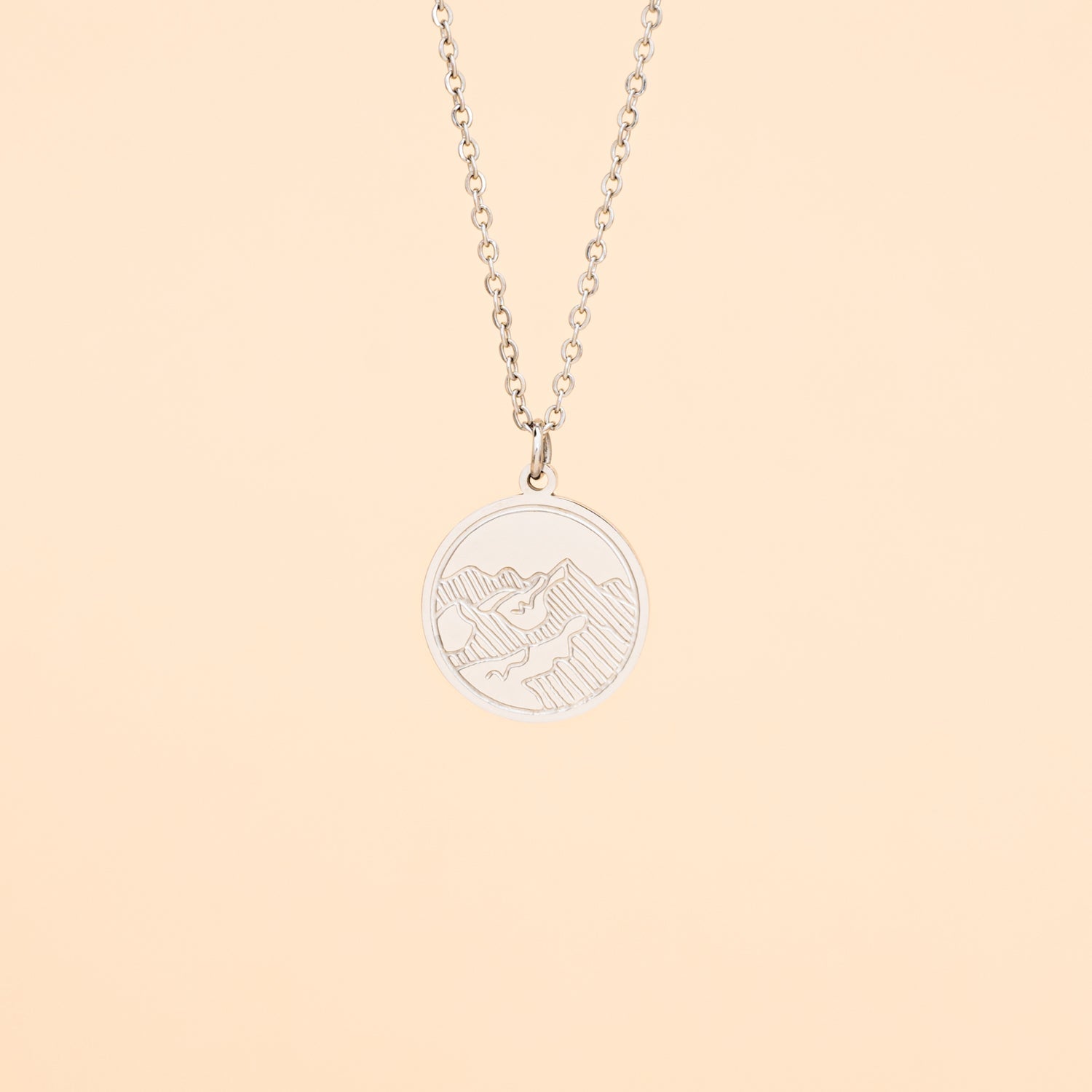 Mountain Adventure Necklace in Silver