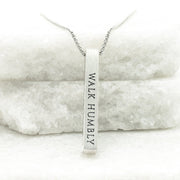 Justice Stainless Bar Necklace