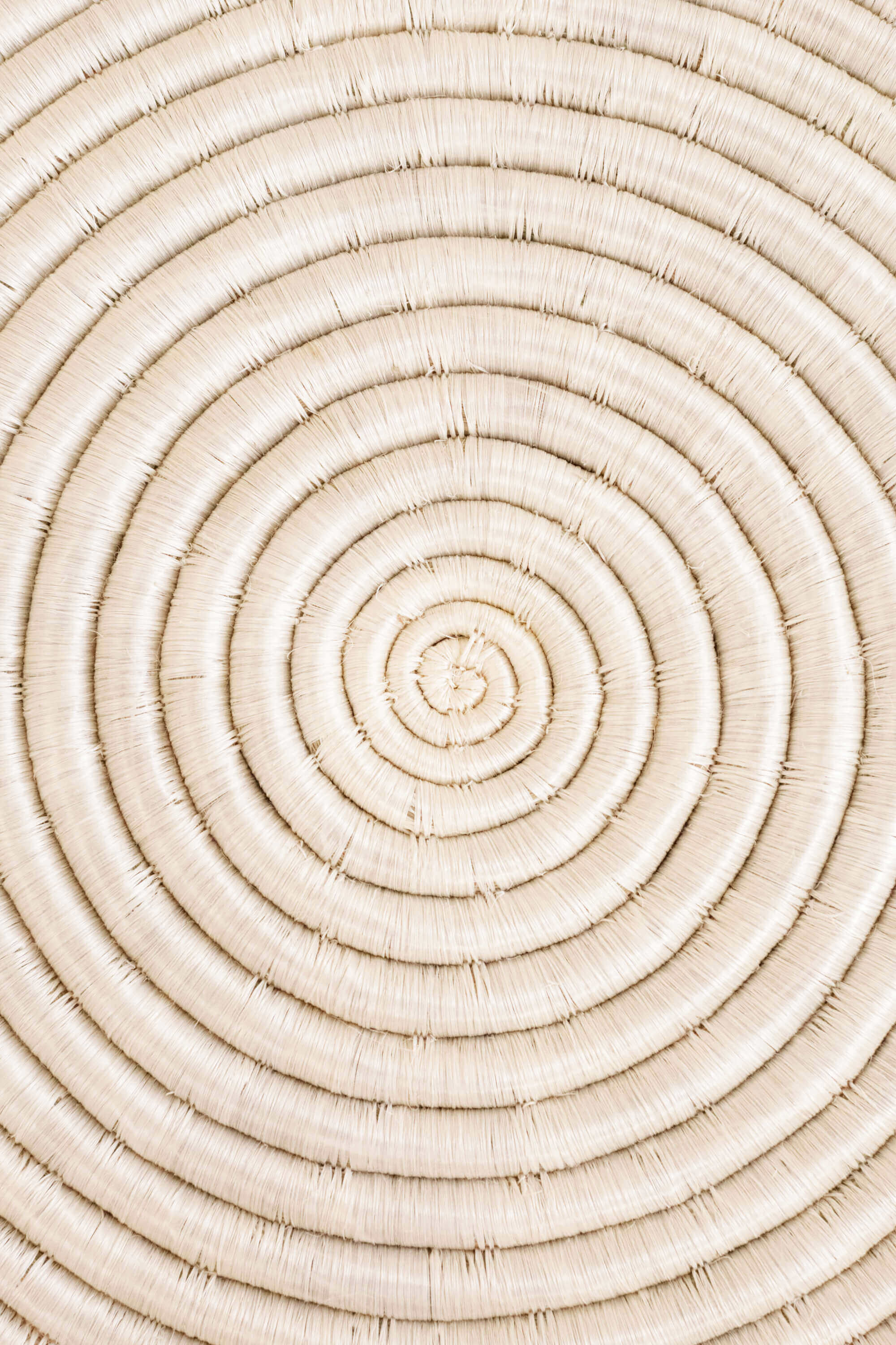 12" Sisal Placemat - White