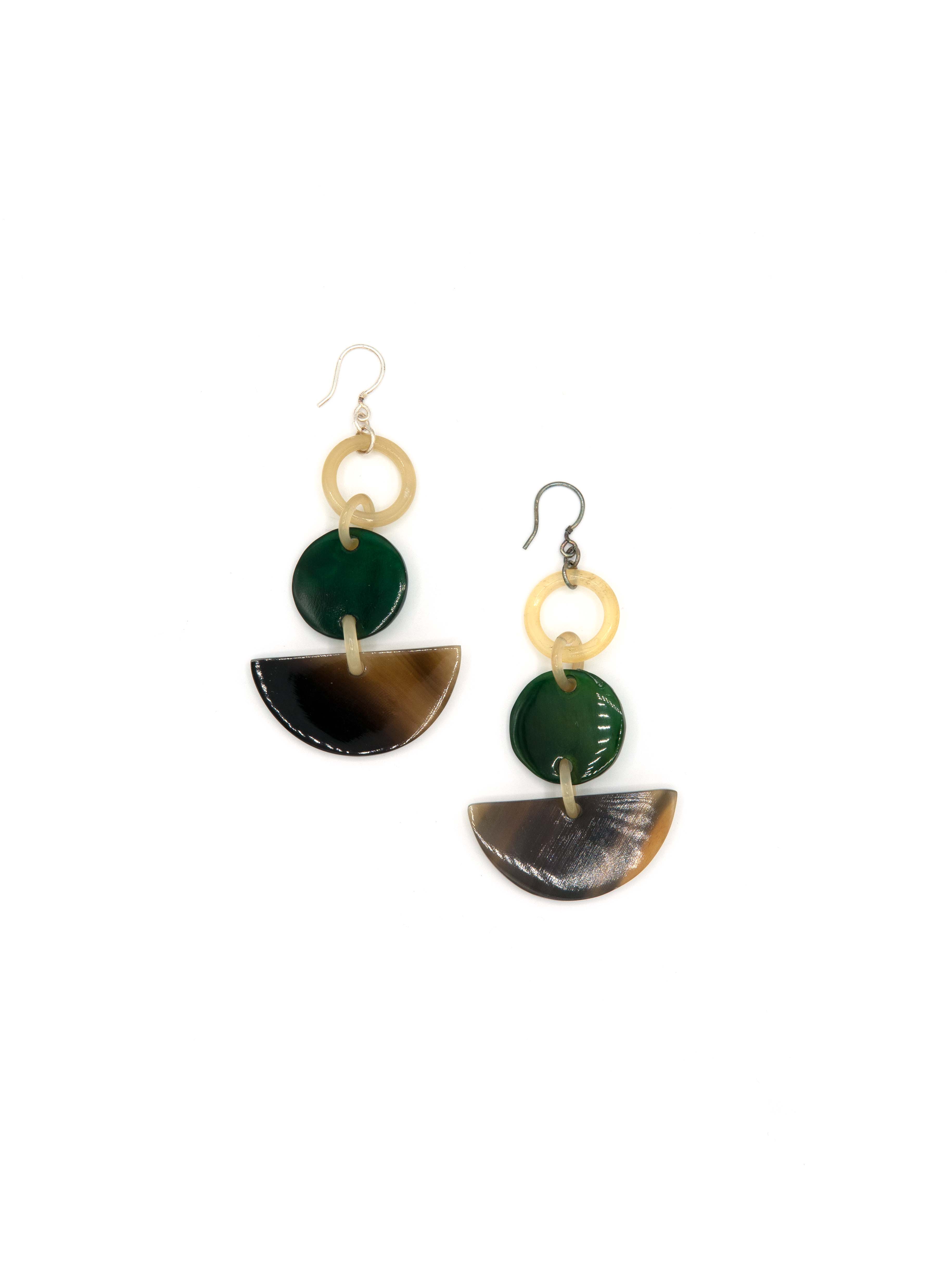 Sailing Sea Horn Earrings