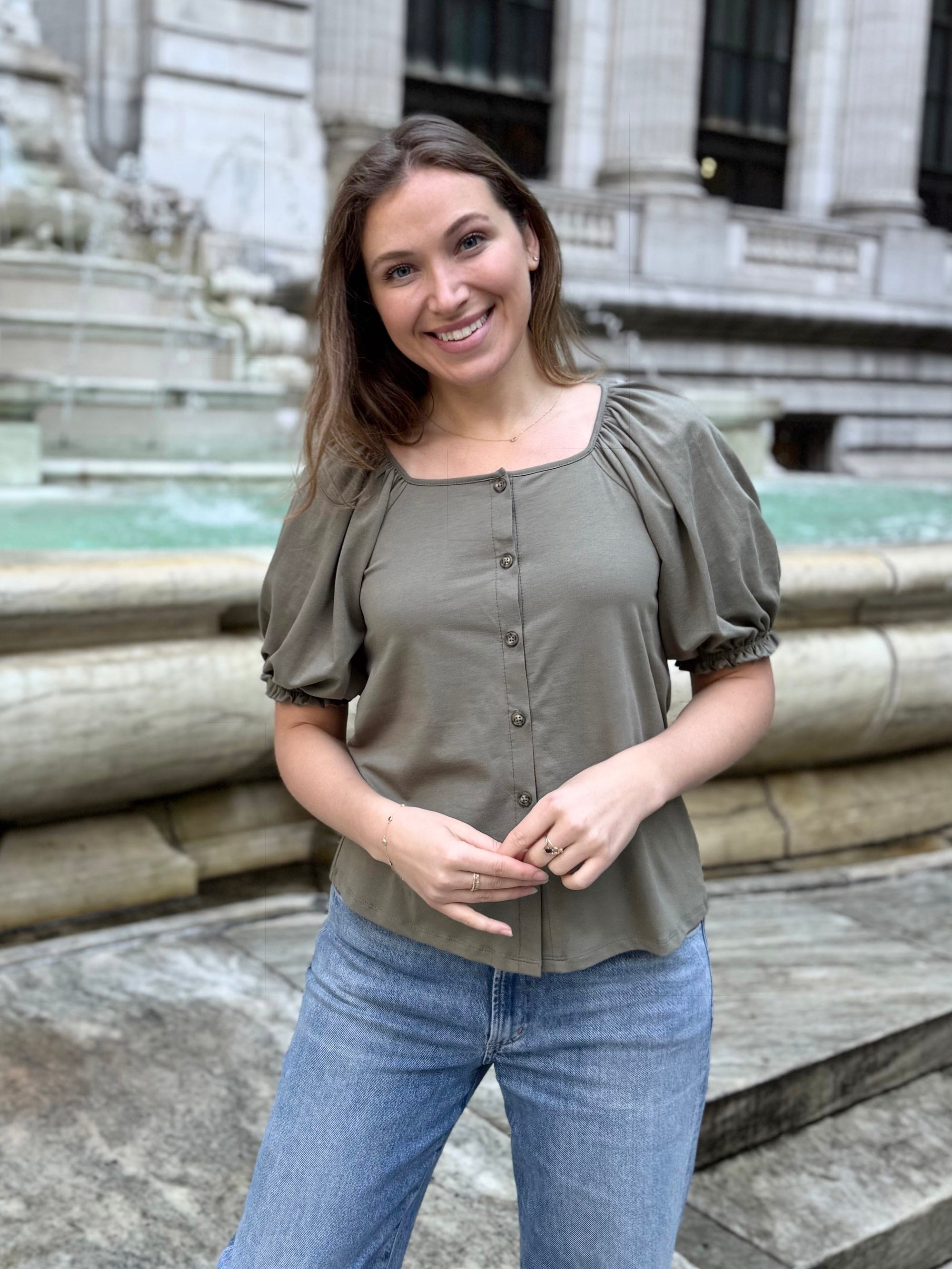 BOHEME top in Silver Sage