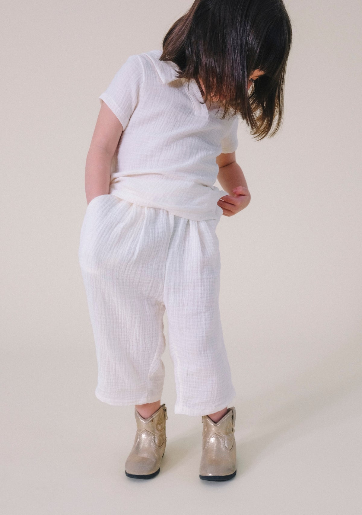 Nico Toddler Top - Ivory