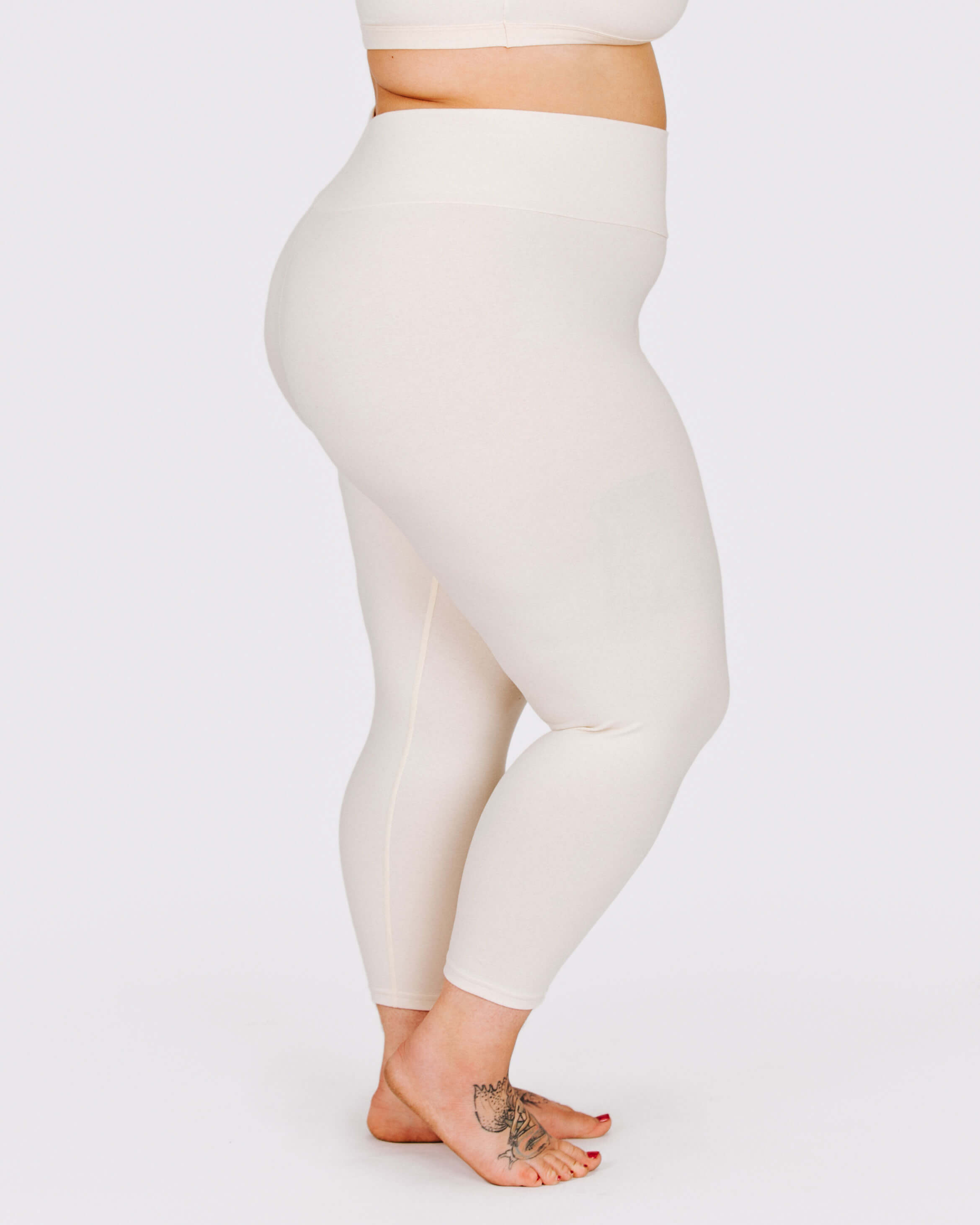 High Rise Ankle Length Leggings Pomegranate Punch