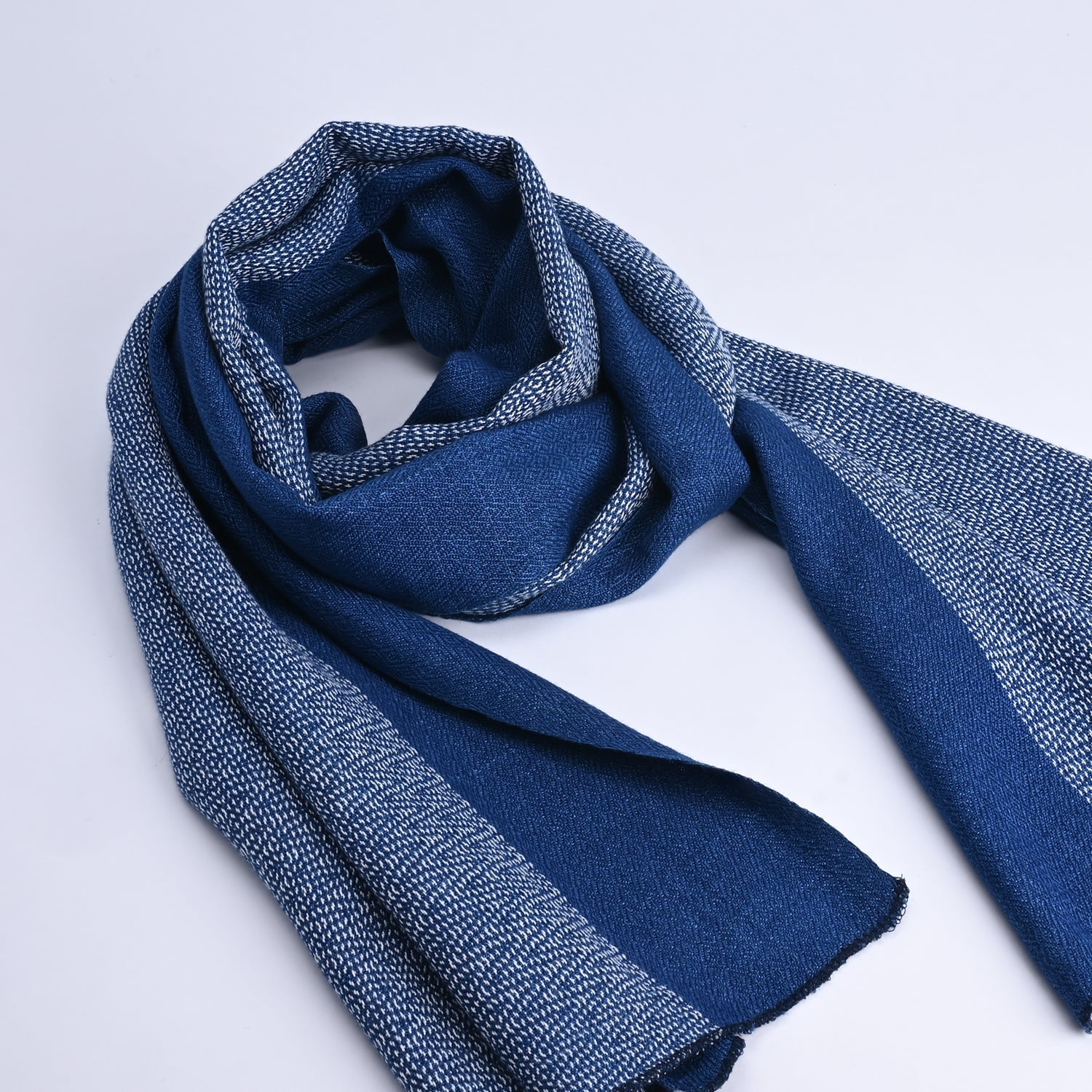 Threads of Indigo Scarf