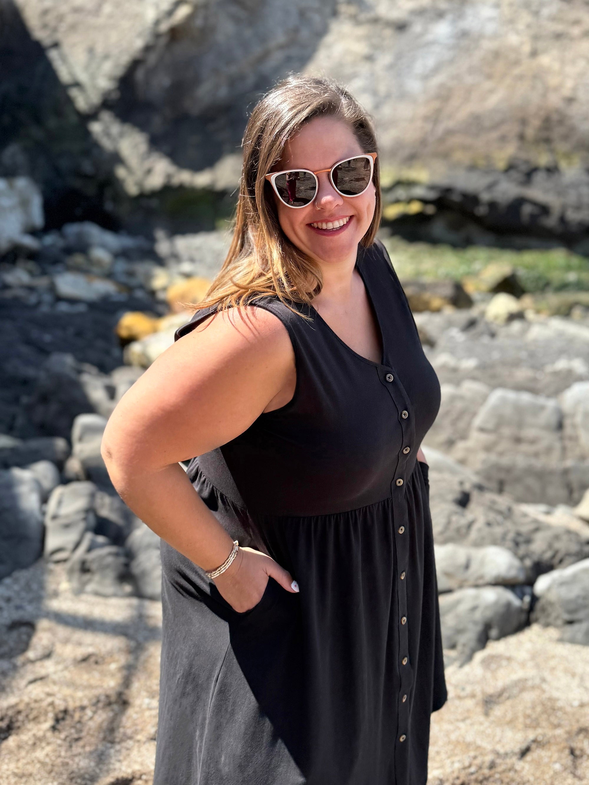 SUNSET dress in Black