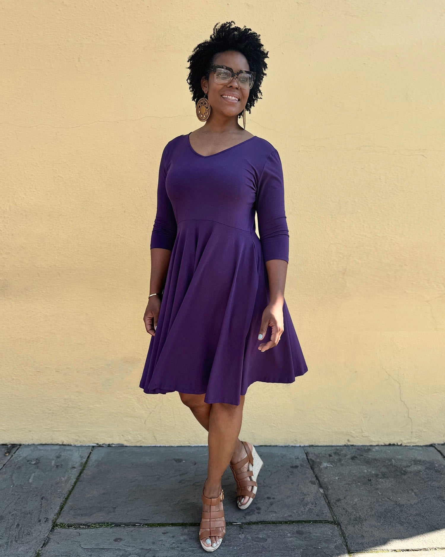 LOUISE dress in Midnight Dahlia