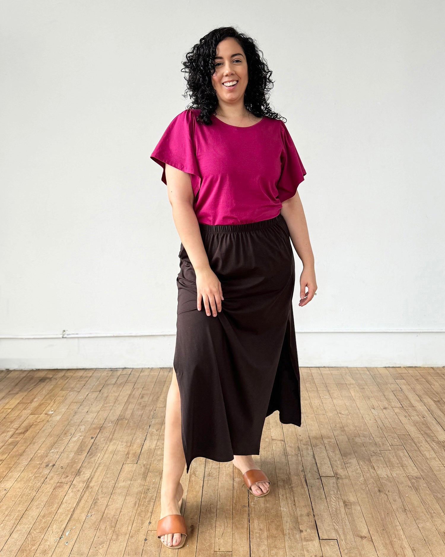 CHLOE tee in Garnet Pink