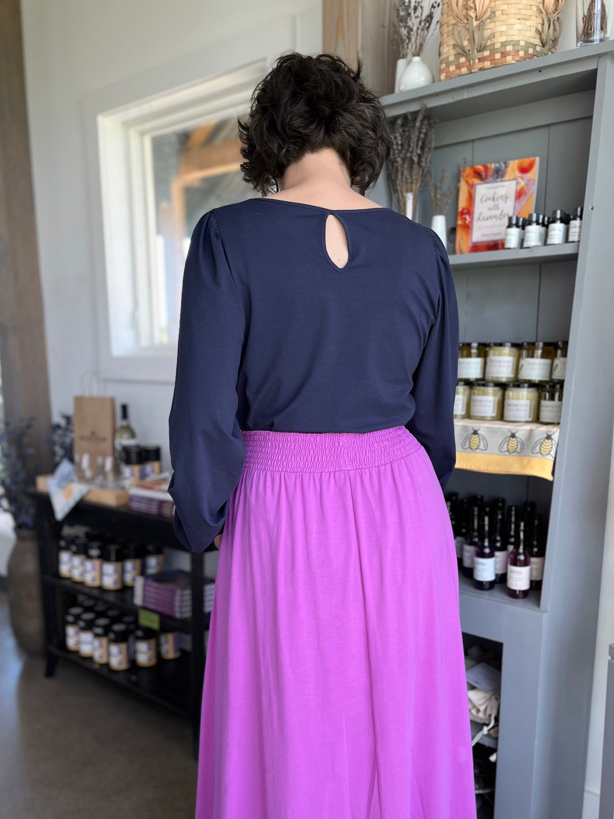 CAMELLIA skirt in Magenta Bloom