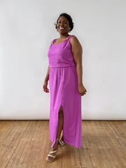 MICHAL dress in Magenta Bloom