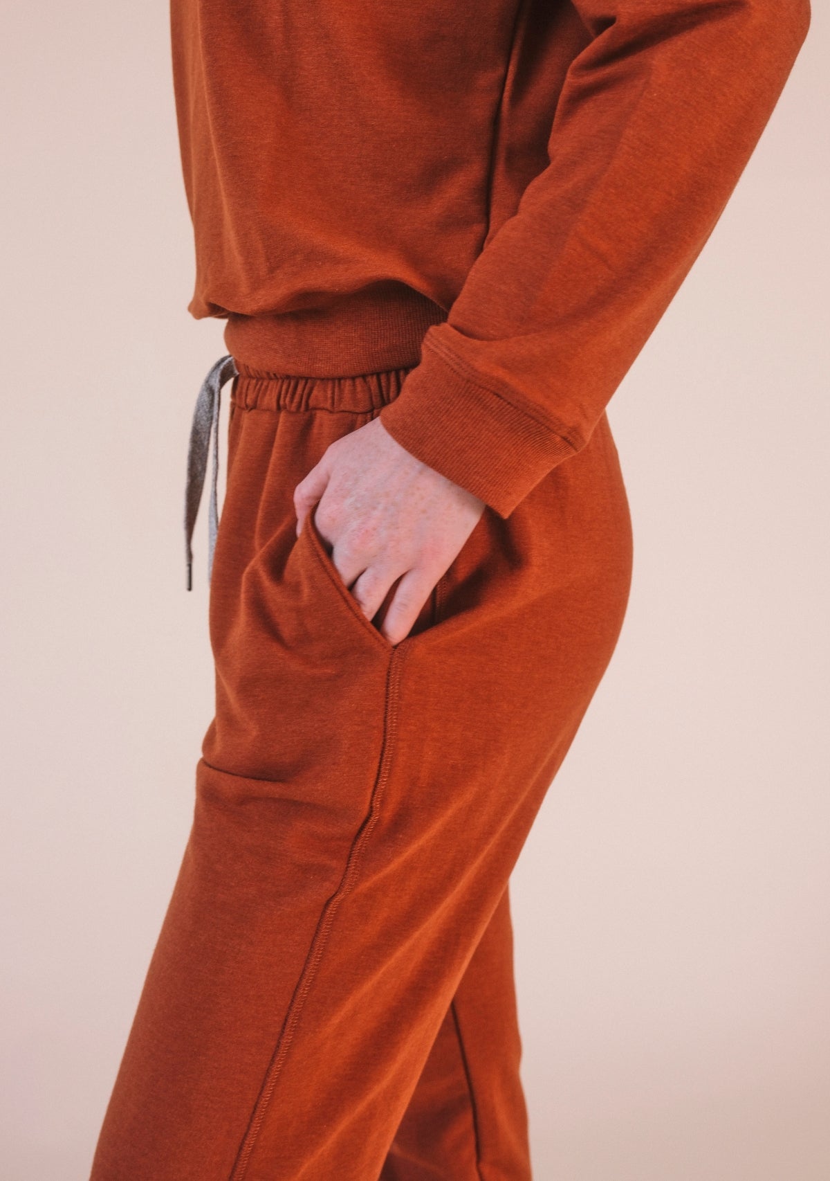 Agnes Organic Cotton + Tencel™ Jogger Pant - Rust