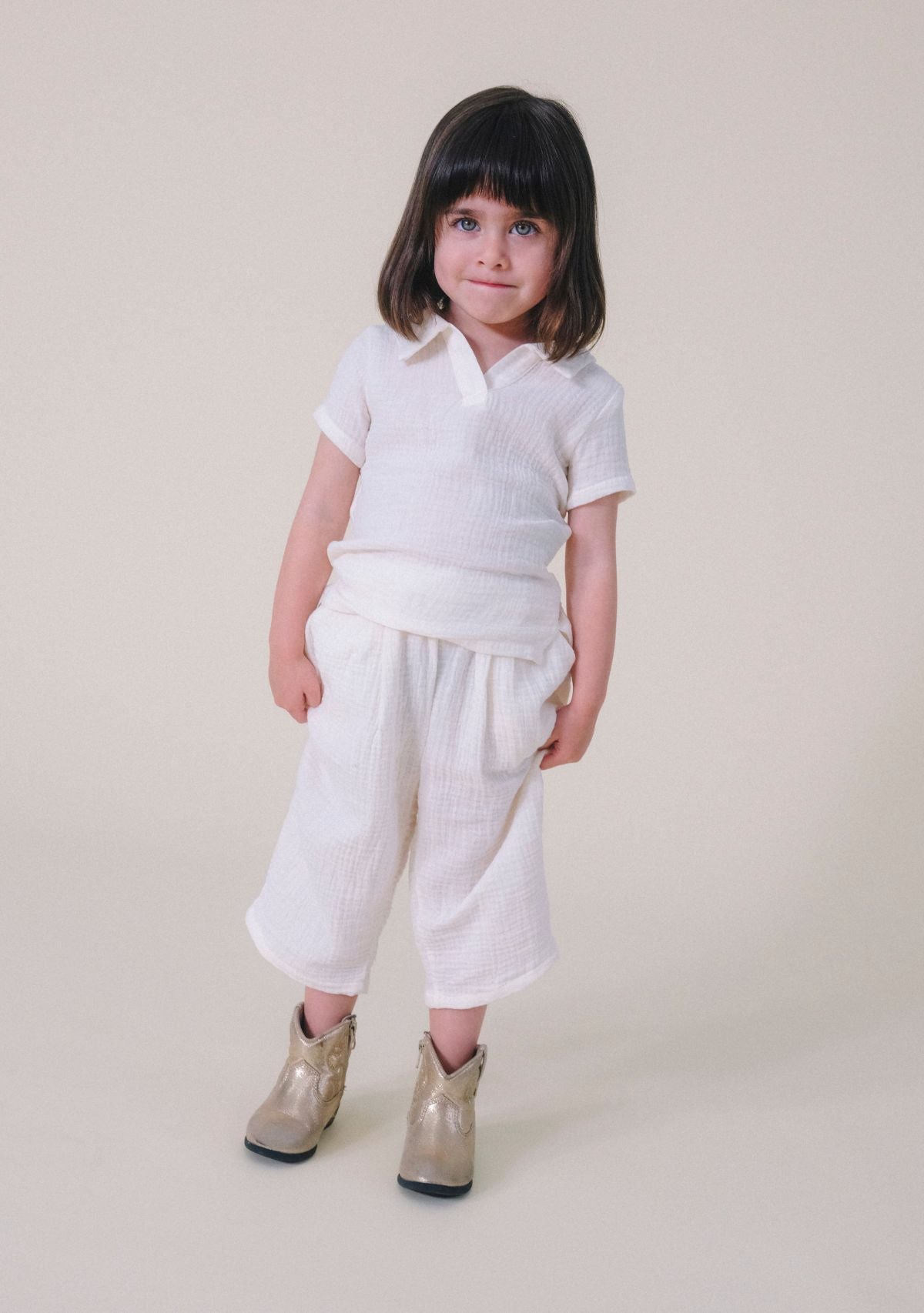 Nico Toddler Pant- Ivory