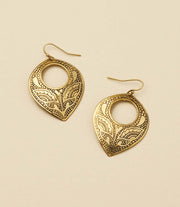 Yashi Embossed Statement Earring
