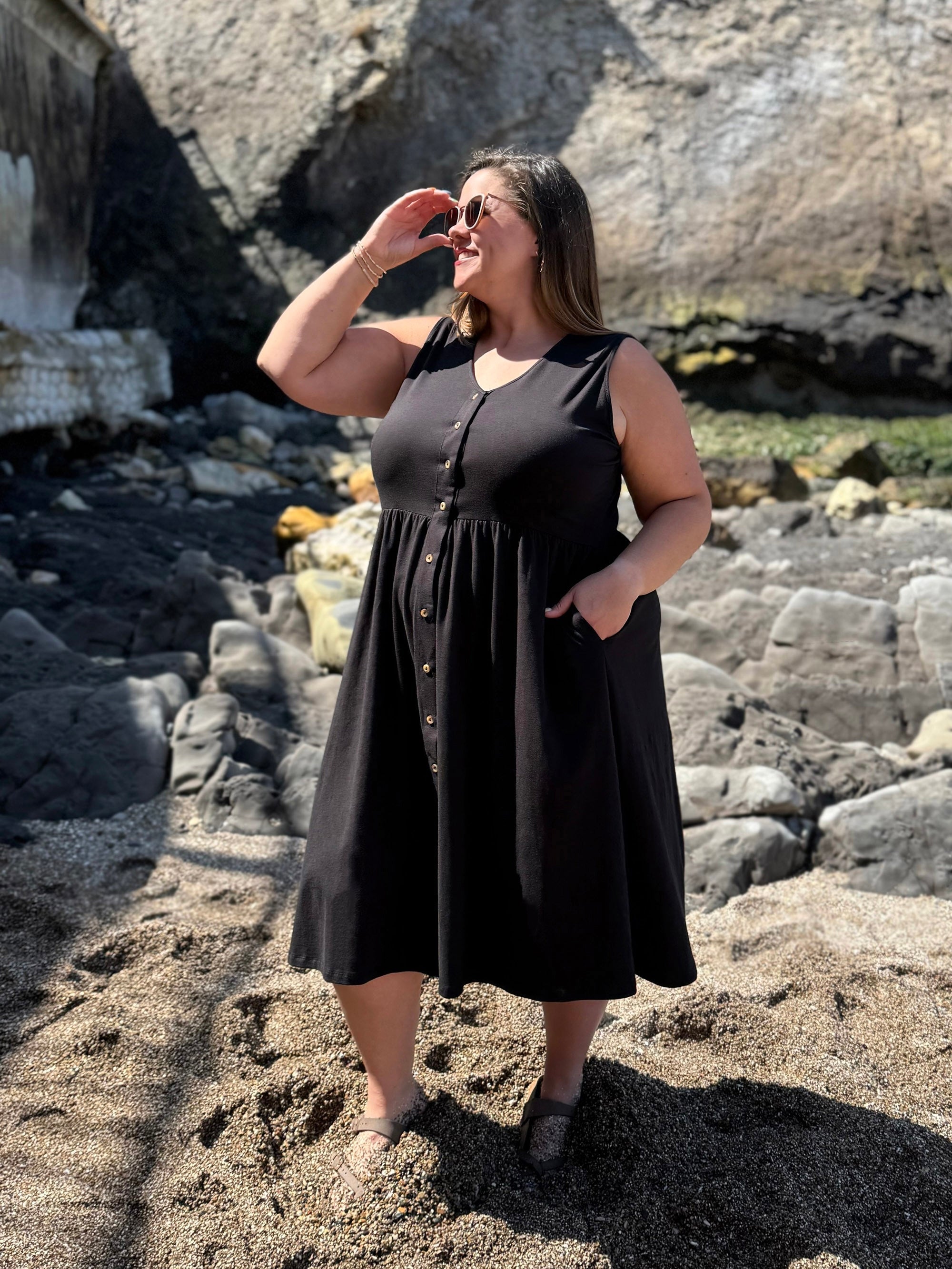 SUNSET dress in Black