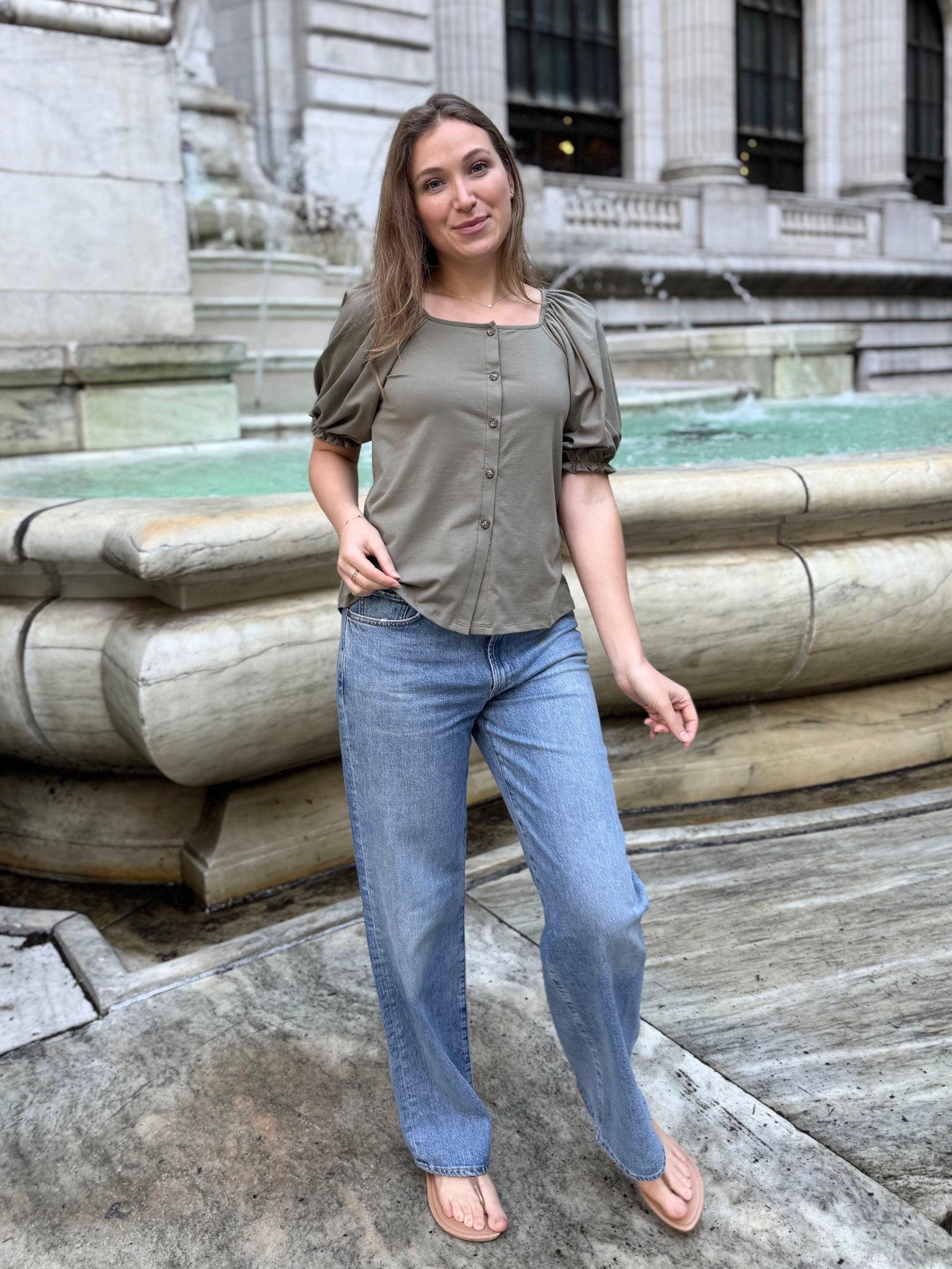 BOHEME top in Silver Sage