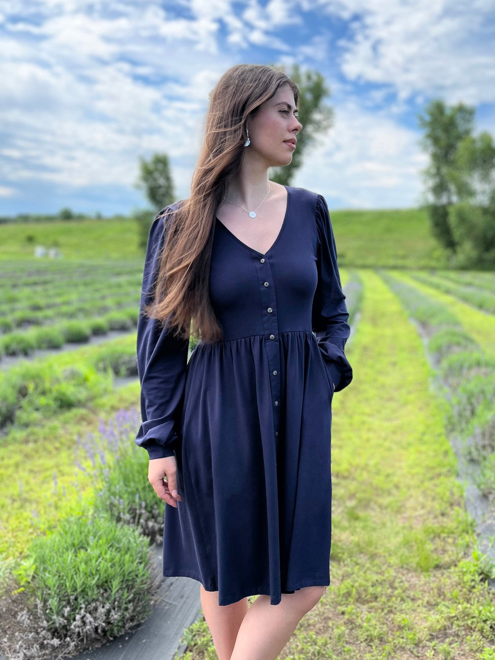 LUCILLE dress in Navy