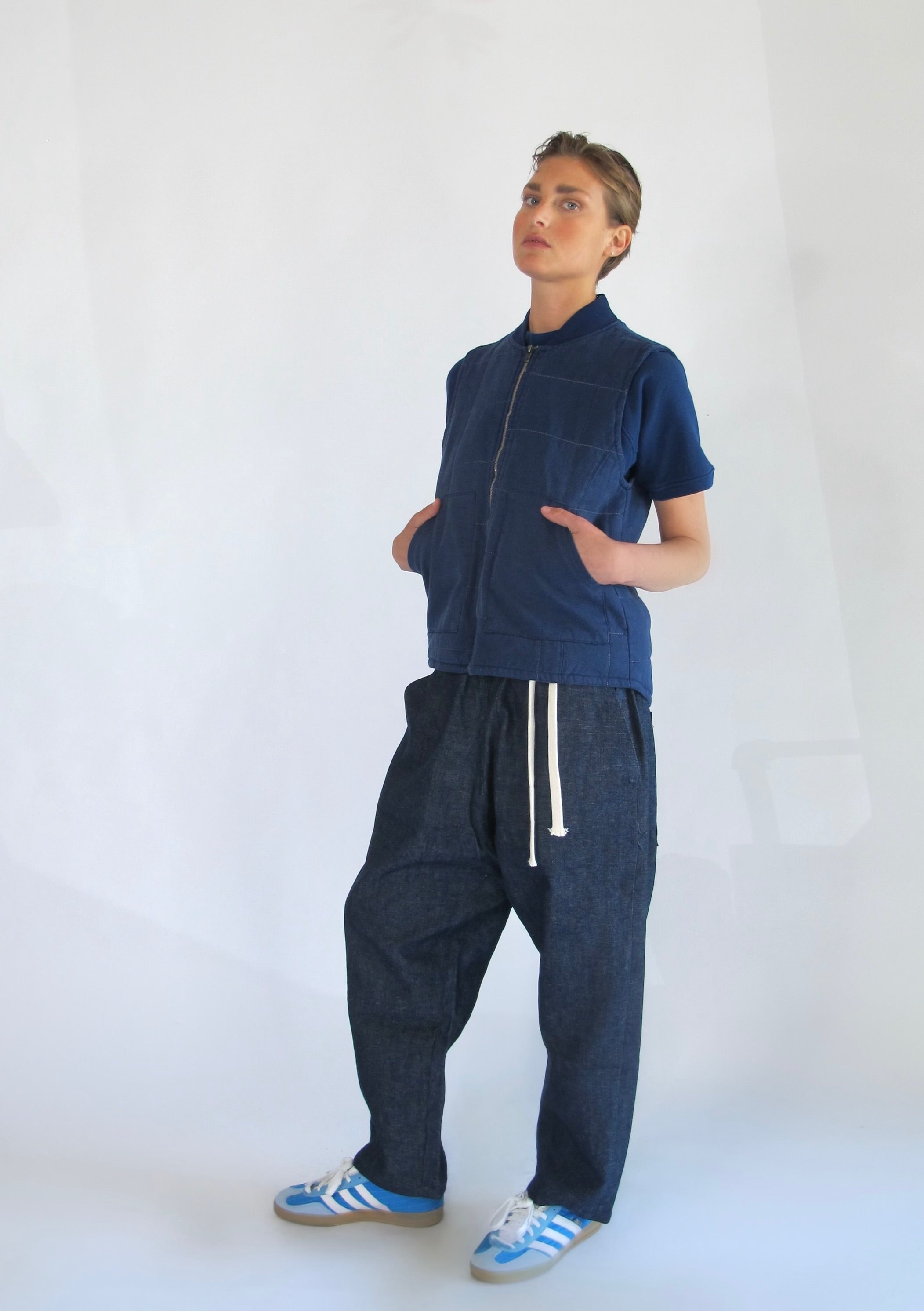 Unisex Picasso Pant in Hemp Denim