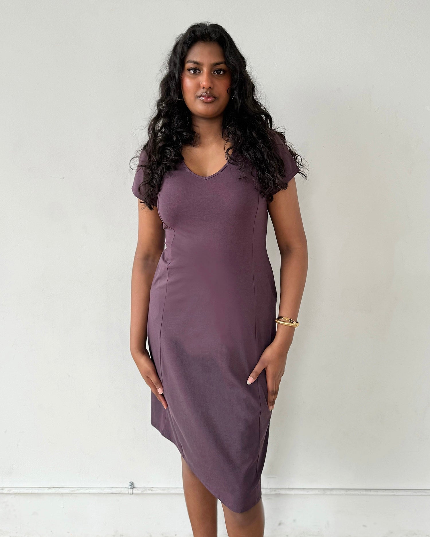 QUINTA dress in Plum