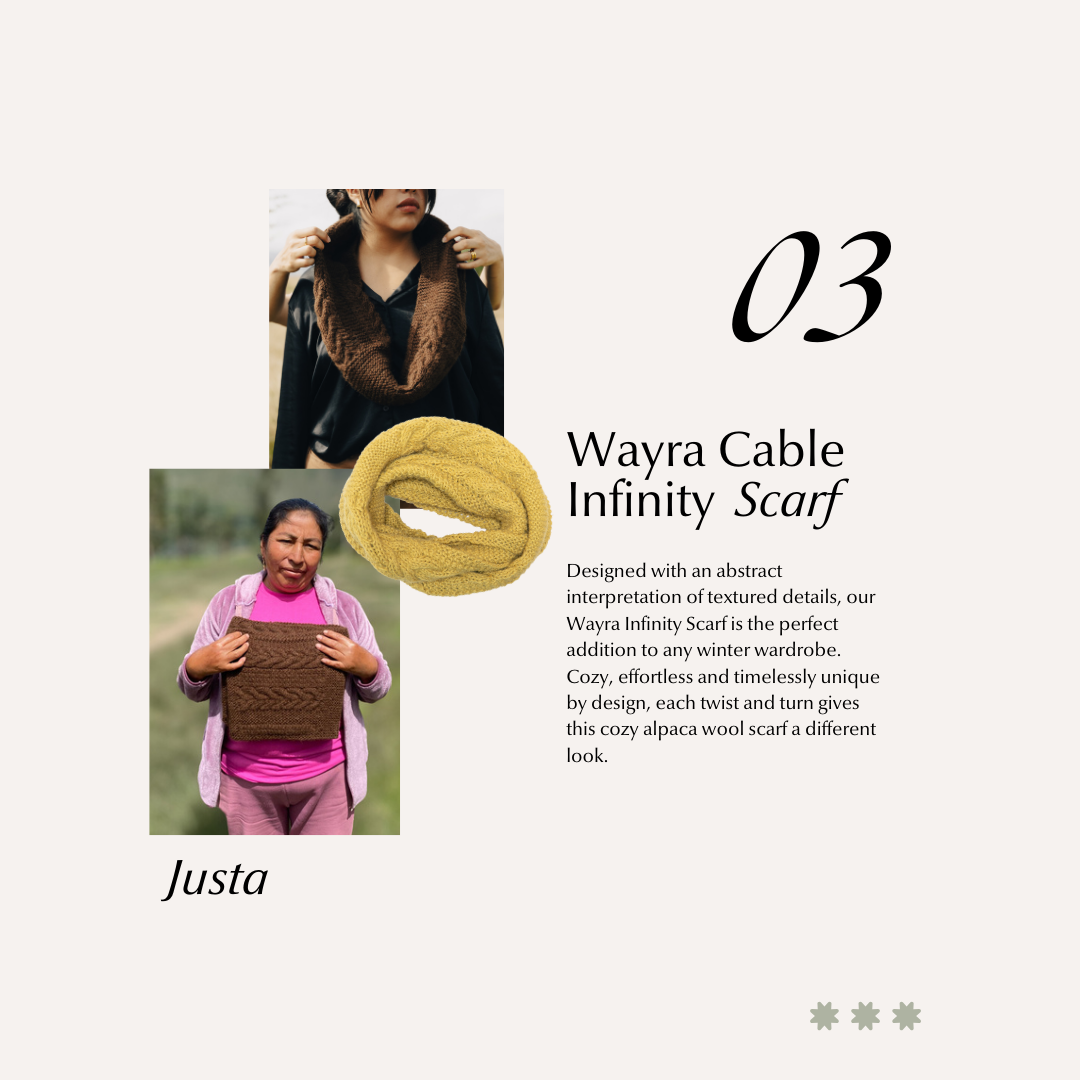 Wayra Cable Infinity Scarf